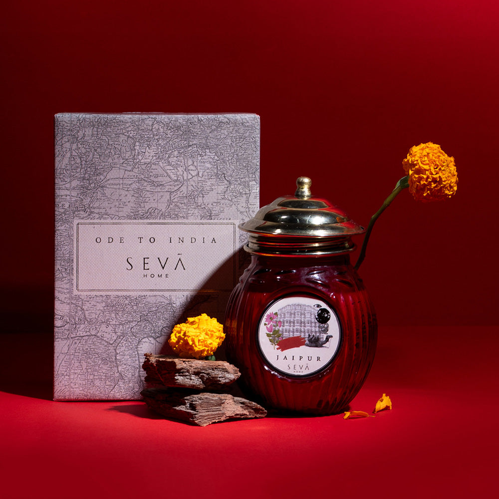 SEVA HOME Ode to India - Pink City Elegance Jaipur Candle