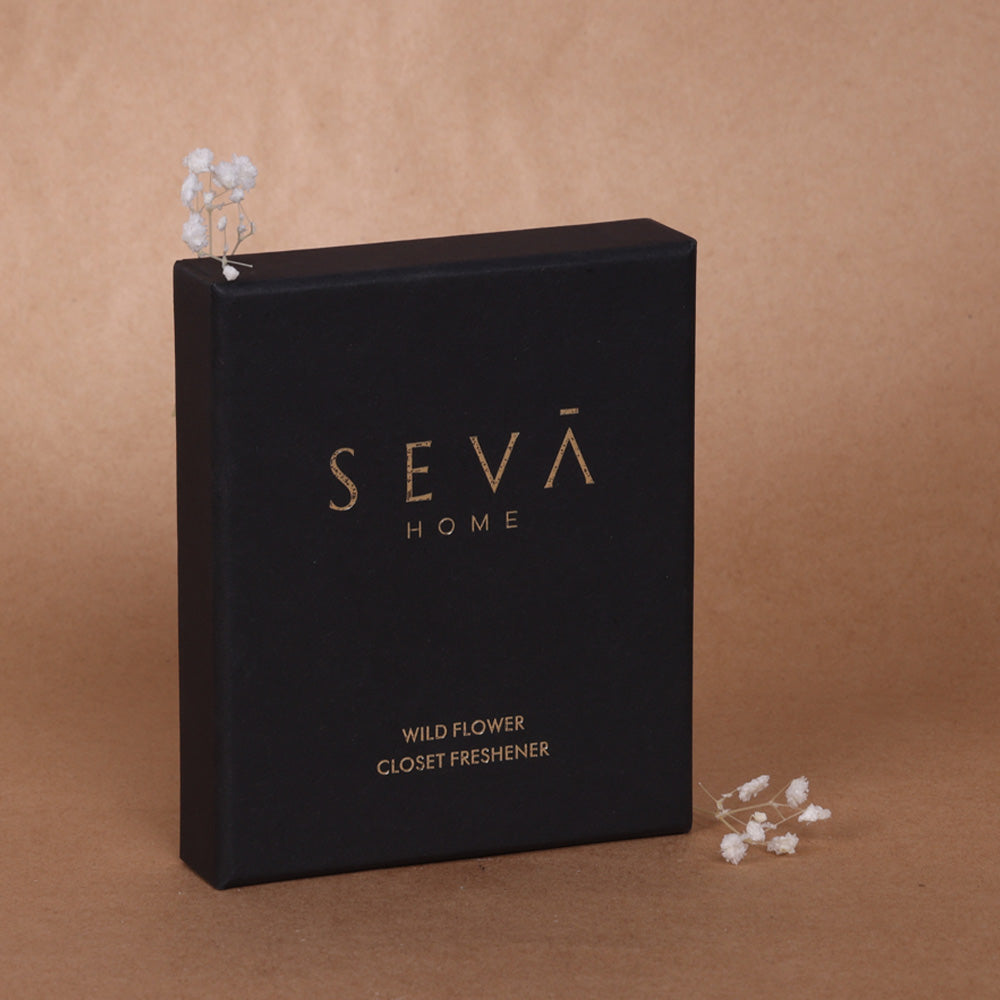 SEVA HOME Closet Freshener - Wild Flower | Air Freshener For Your Wardrobe, Cupboard, Closet, Drawers